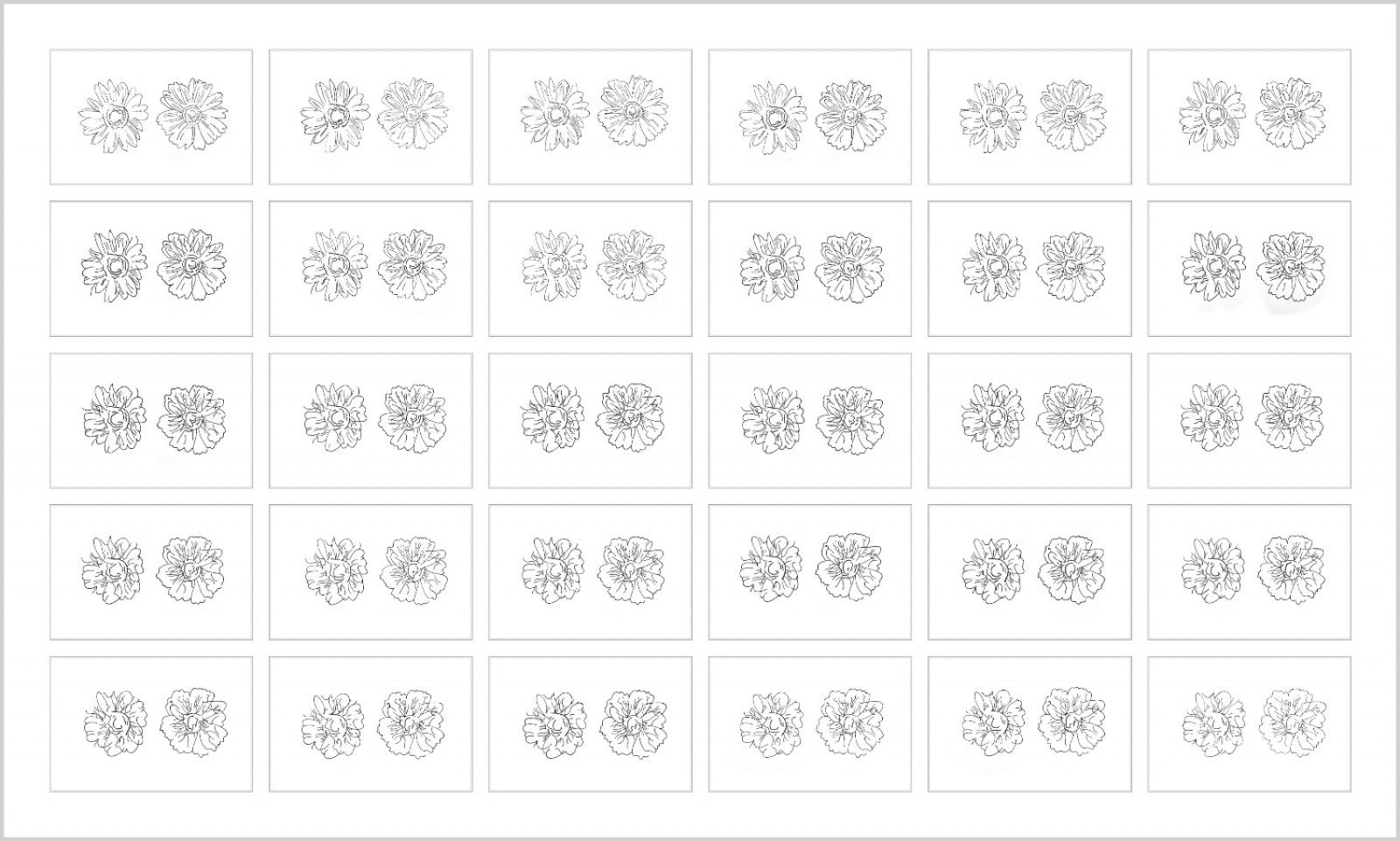 Rob and Nick Carter, Chinese Whispers, Double Daisies after Andy Warhol (c.1982), 2015