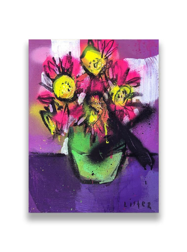 Anthony Lister, Fuck Flowers (#4), 2020