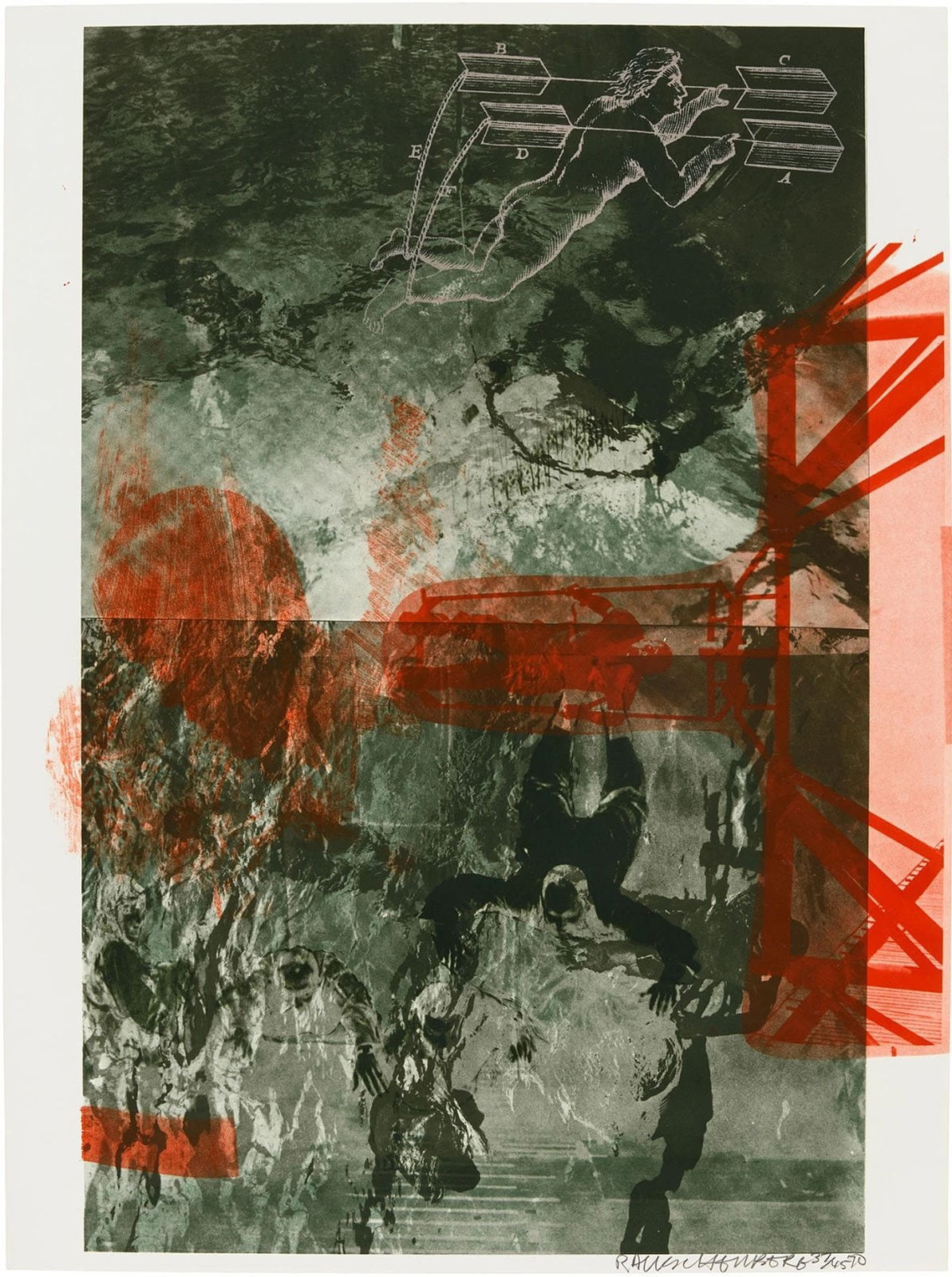 Robert Rauschenberg, Bait (Stoned Moon Series), 1970