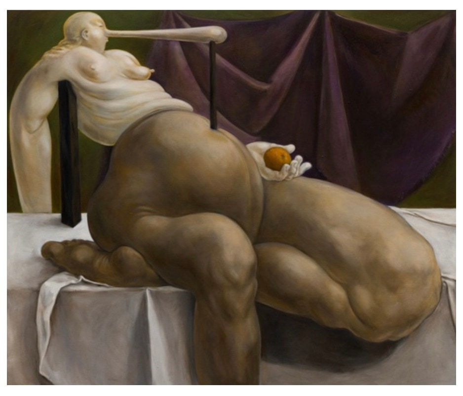 Louise Bonnet, Figure Holding an Orange, 2024