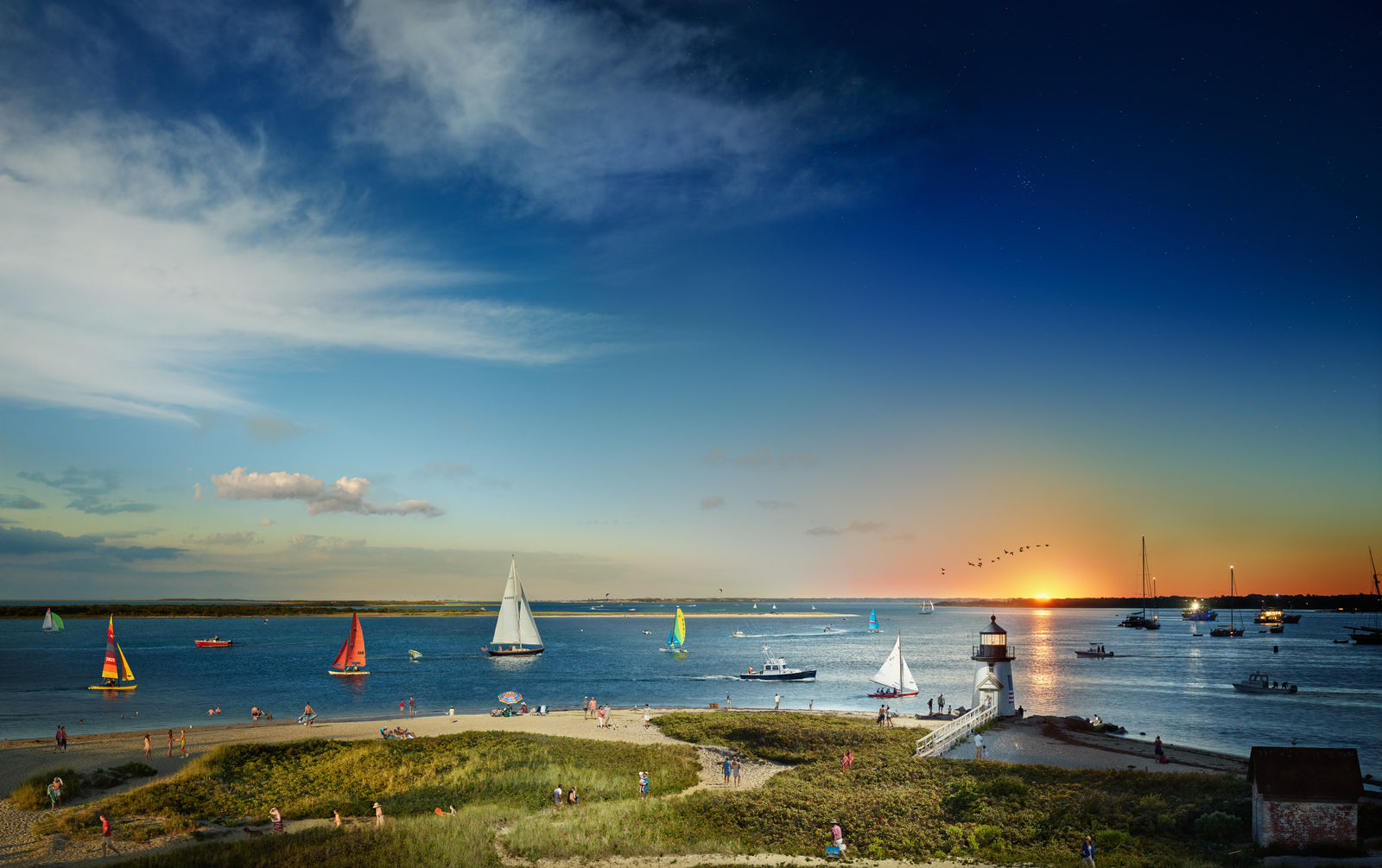 Stephen Wilkes, Brant Point Lighthouse, Nantucket, MA, 2022
