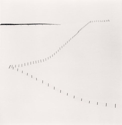 Michael Kenna, Hillside Fence, Study 6, Teshikaga, Hokkaido, Japan, 2007