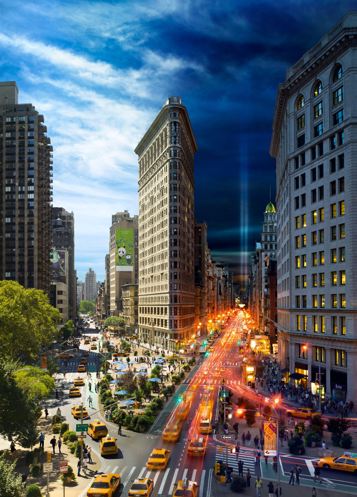 Stephen Wilkes, Flat Iron 9/11, NYC, Day to Night™, 2010