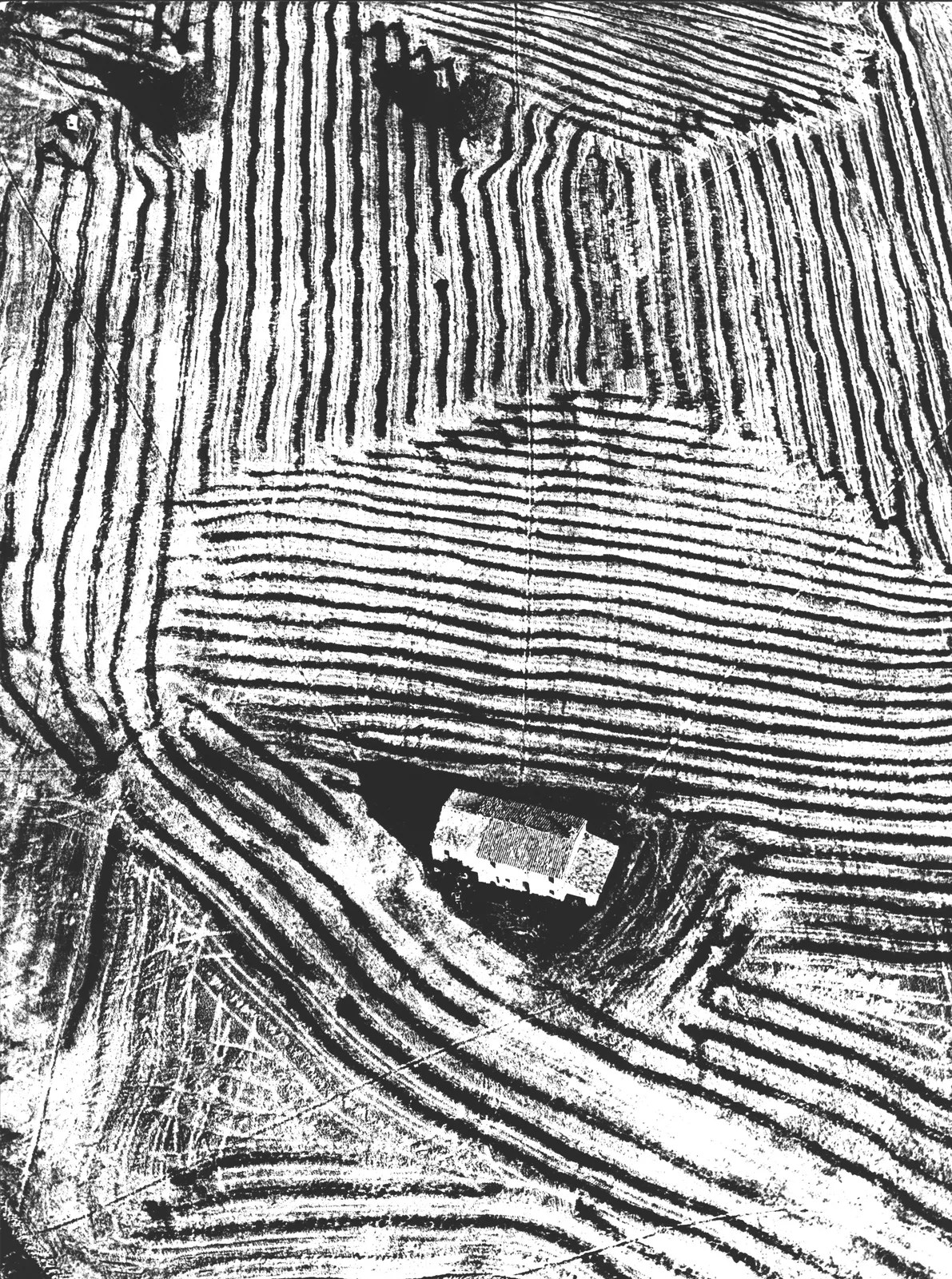 Mario Giacomelli, Landscape from Above (Paesaggio 408), c. 1975