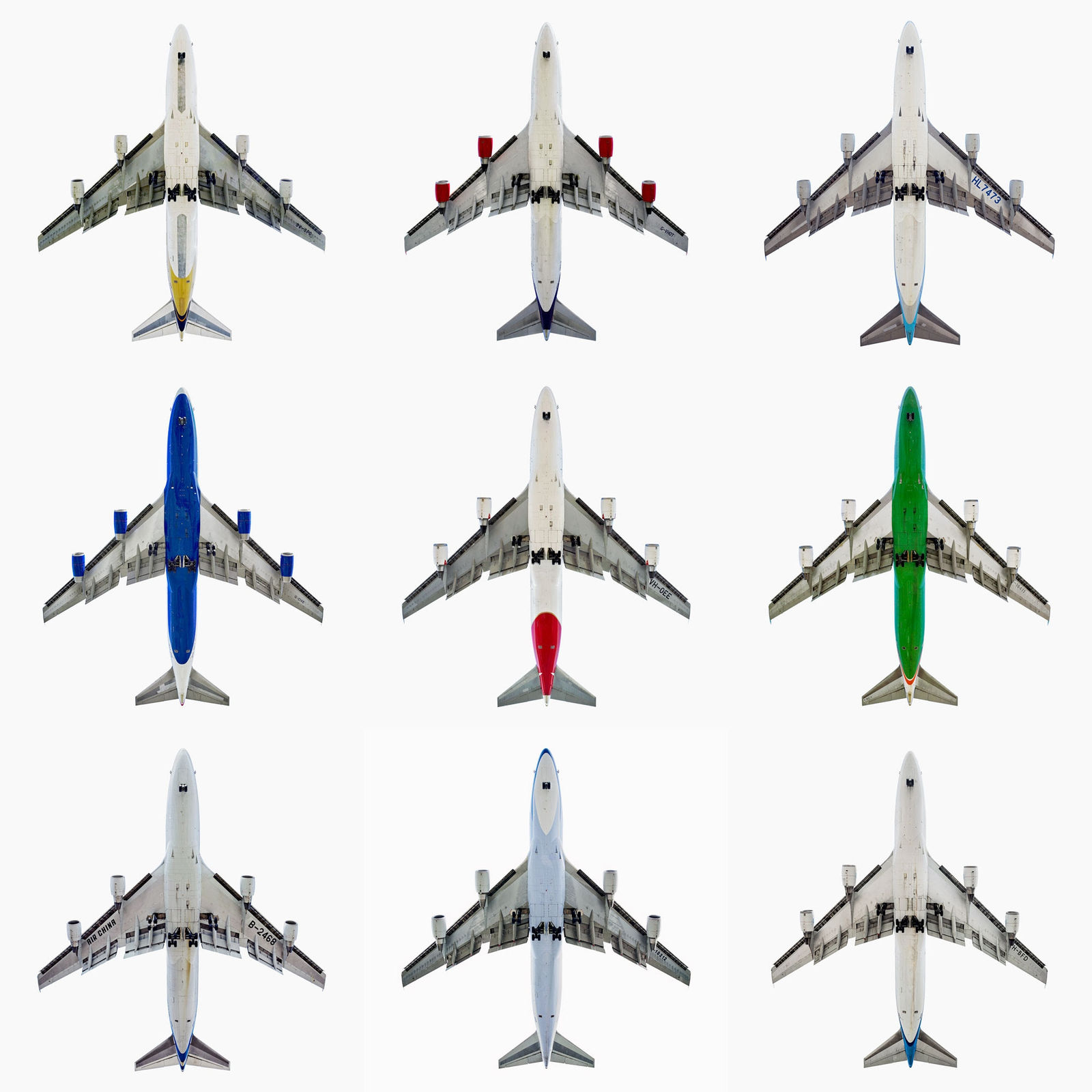 Jeffrey Milstein, Boeing 747 Grid, 2023