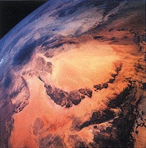 Michael Light, Sahara Desert, 200 Miles Altitude (#122), 1999