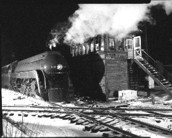 O. Winston Link, NW798, Backing Past Hager Town, Hagerstown, MD, 1956