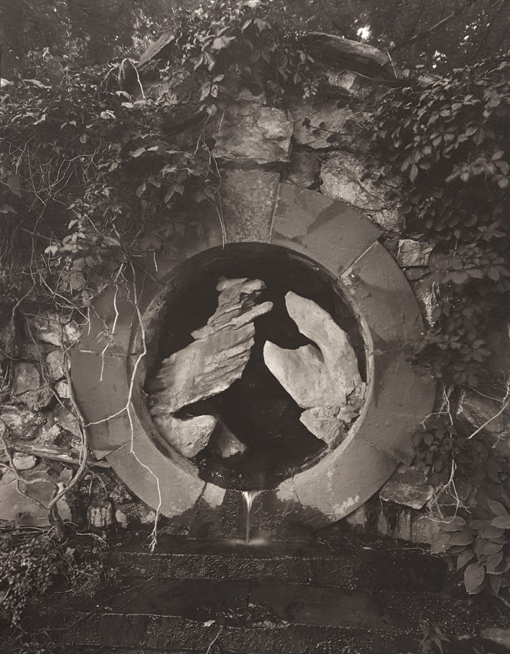 John Yang, Untitled (334-4) culvert Innisfree Garden, Millbrook, New York, 1982