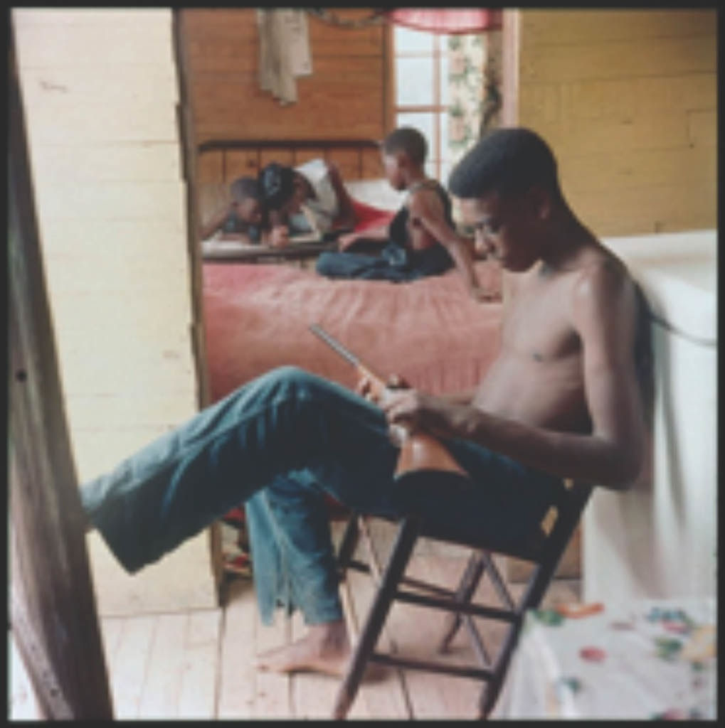 Gordon Parks, Willie Causey, Jr., with Gun During Violence in Alabama, Shady Grove, Alabama, 1956 37.022, 1956