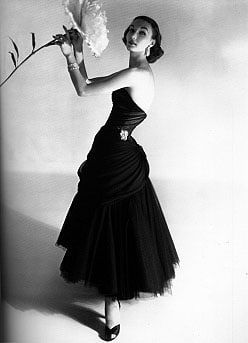 Horst P. Horst, Evelyn Tripp in Charles James Dress, 1951