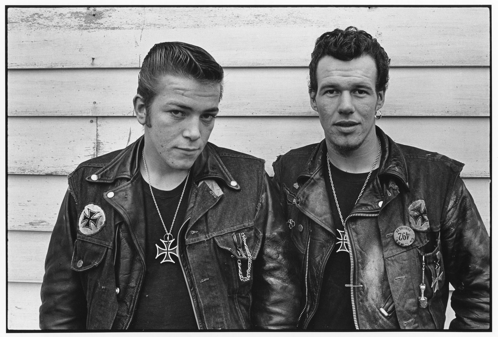 Danny Lyon, Sparky and Cowboy (Gary Rogues), Schererville, Indiana, 1965-66