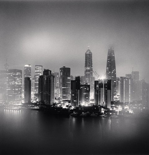 Michael Kenna, Skyline, Study 5, Shanghai, China, 2011