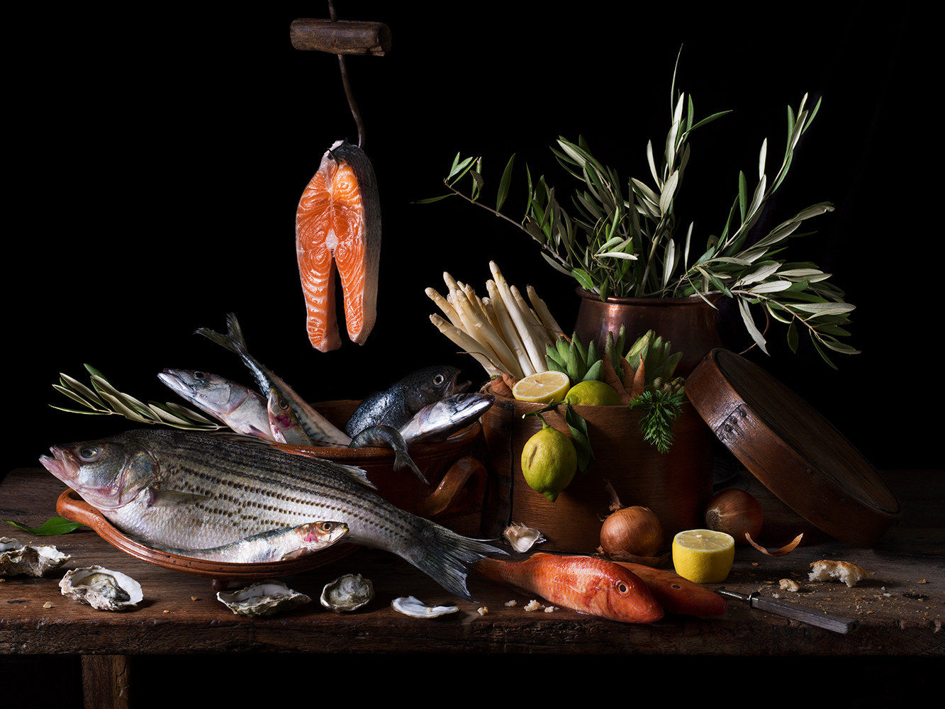 Paulette Tavormina, Still Life with Salmon, 2019