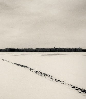 Michael Kenna, Drifting Snow, St. Petersburg, Russia, 1999