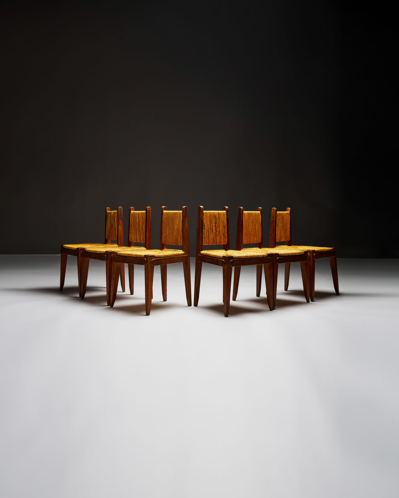 Victor Courtray, Set of Six Dining Chairs
