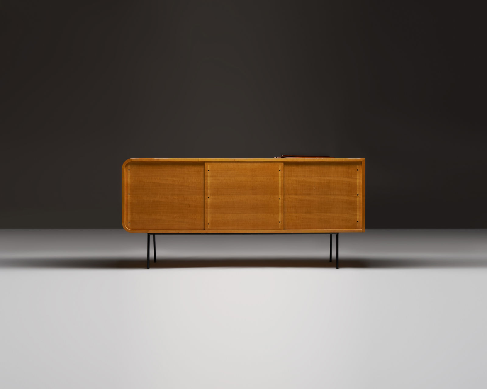 Raphael Raffel, Modernist Double Faced Sycamore Credenza