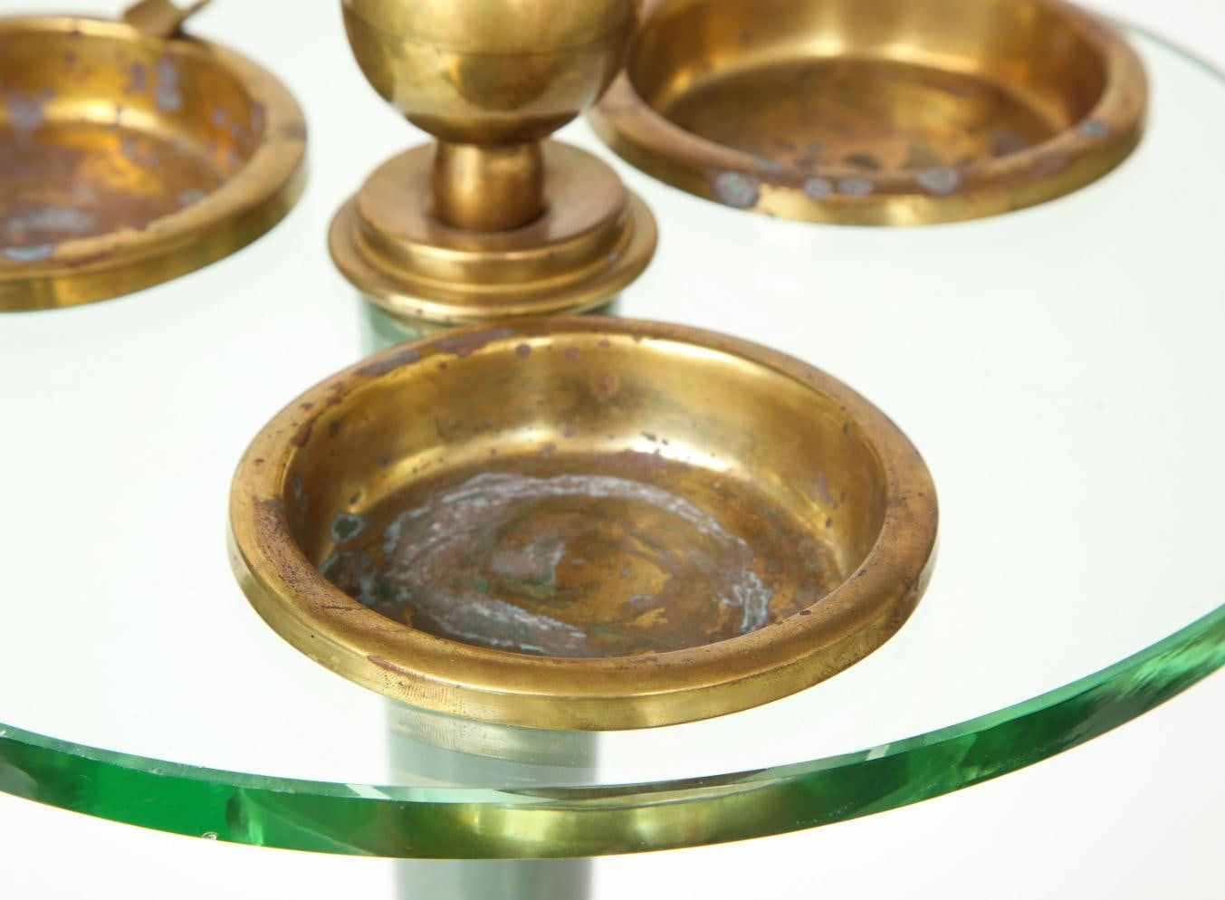 Vintage Fontana Arte Style Ashtray Table