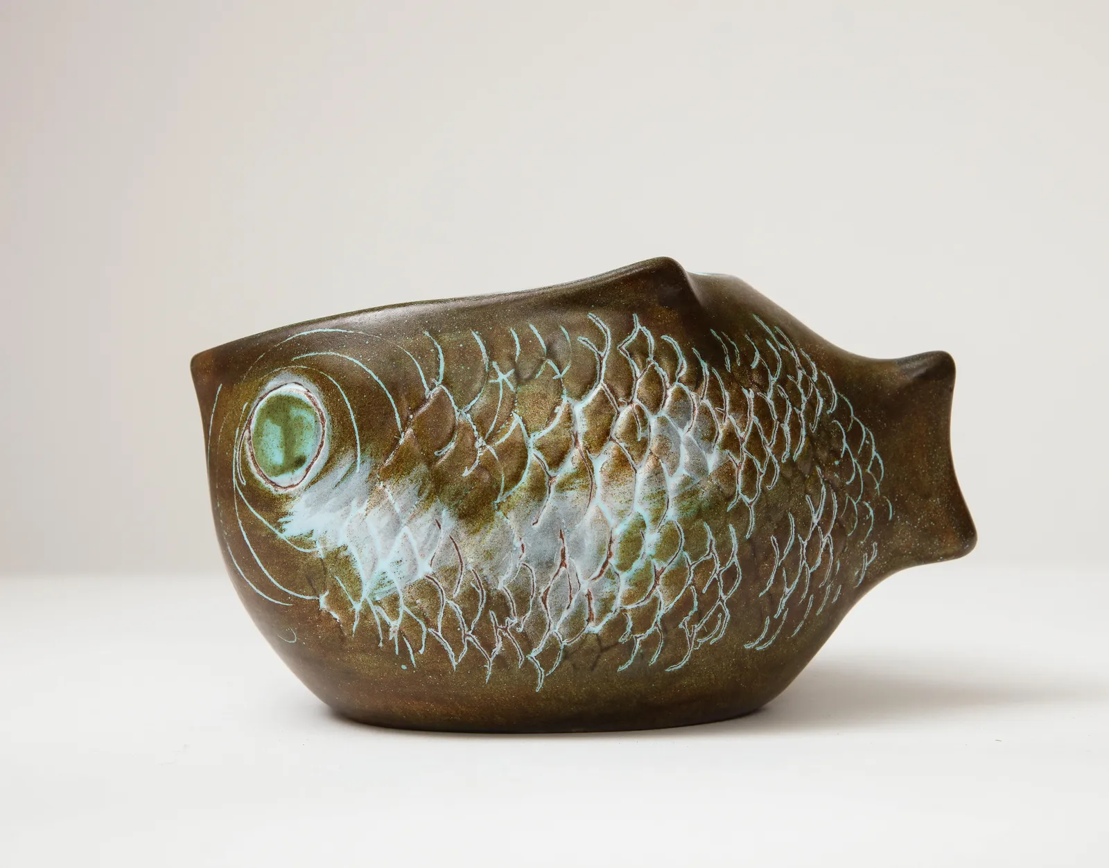 Marcel Guillot, Bowl in the Shape of a Fish