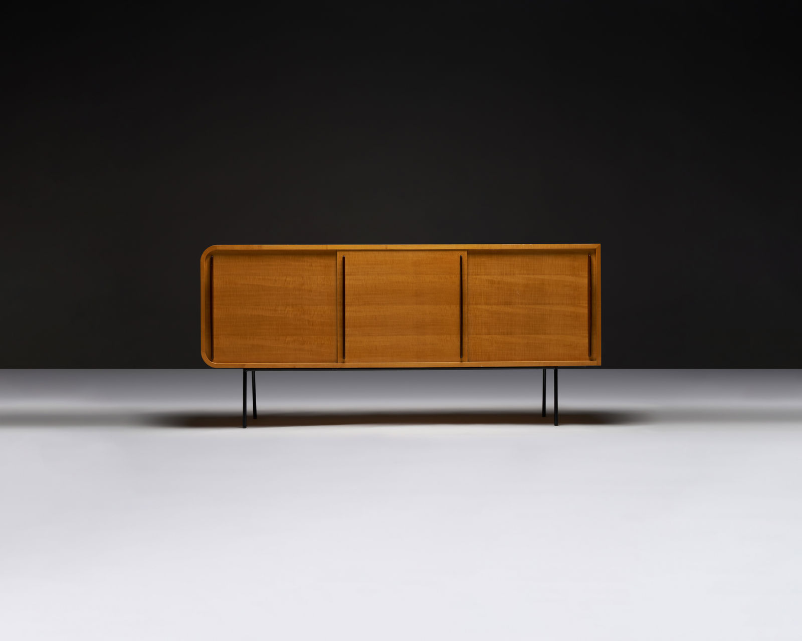 Raphael Raffel, Modernist Double Faced Sycamore Credenza