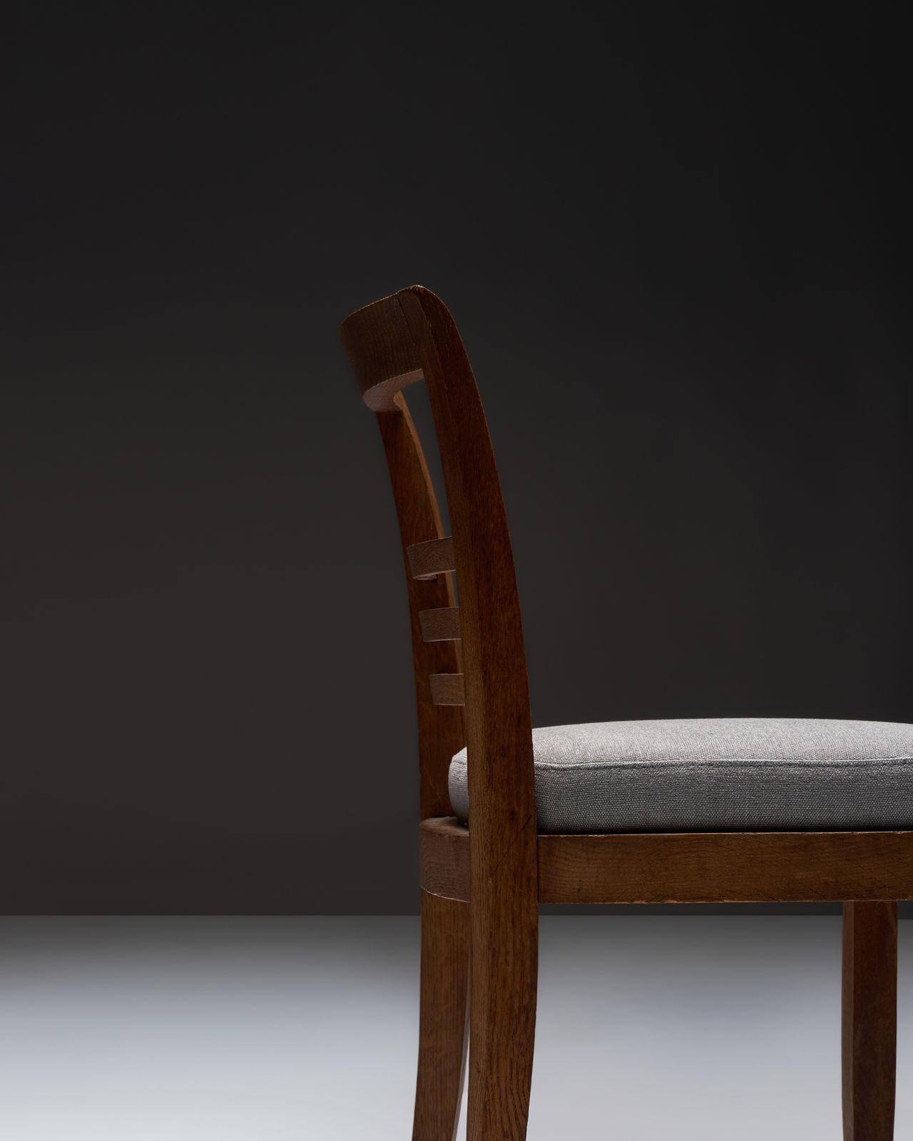 Set of Six Elm Dining Chairs