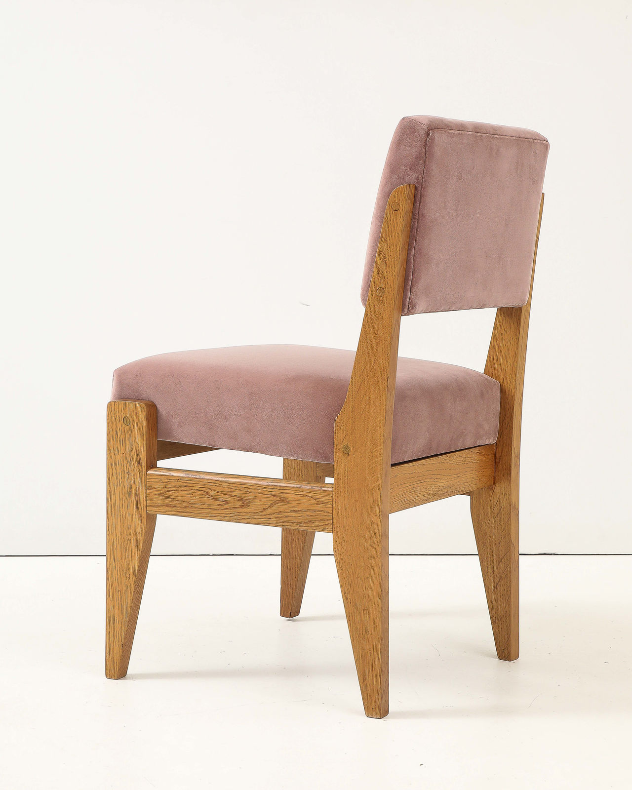 Guillerme et Chambron, Set of Six Dining Chairs