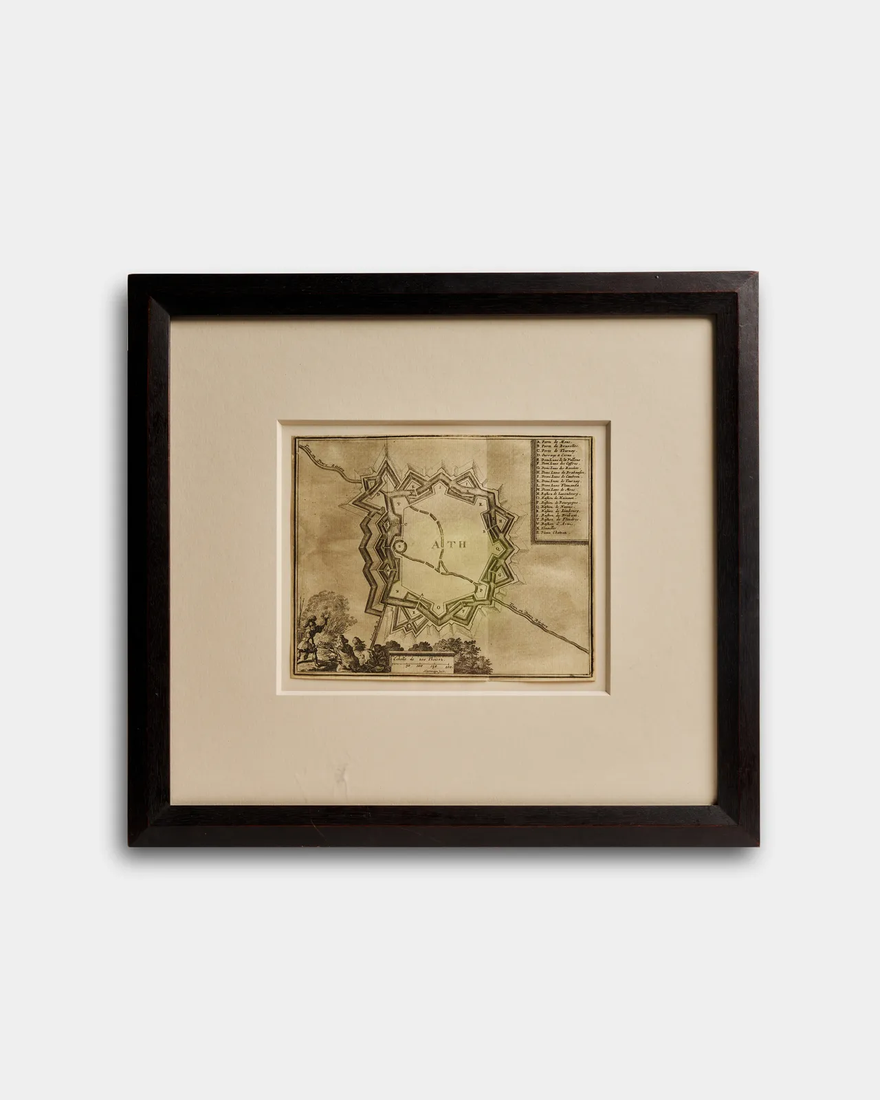 Nicolas de Fer and Harmanus van Loon, Map of Ath, Belgium