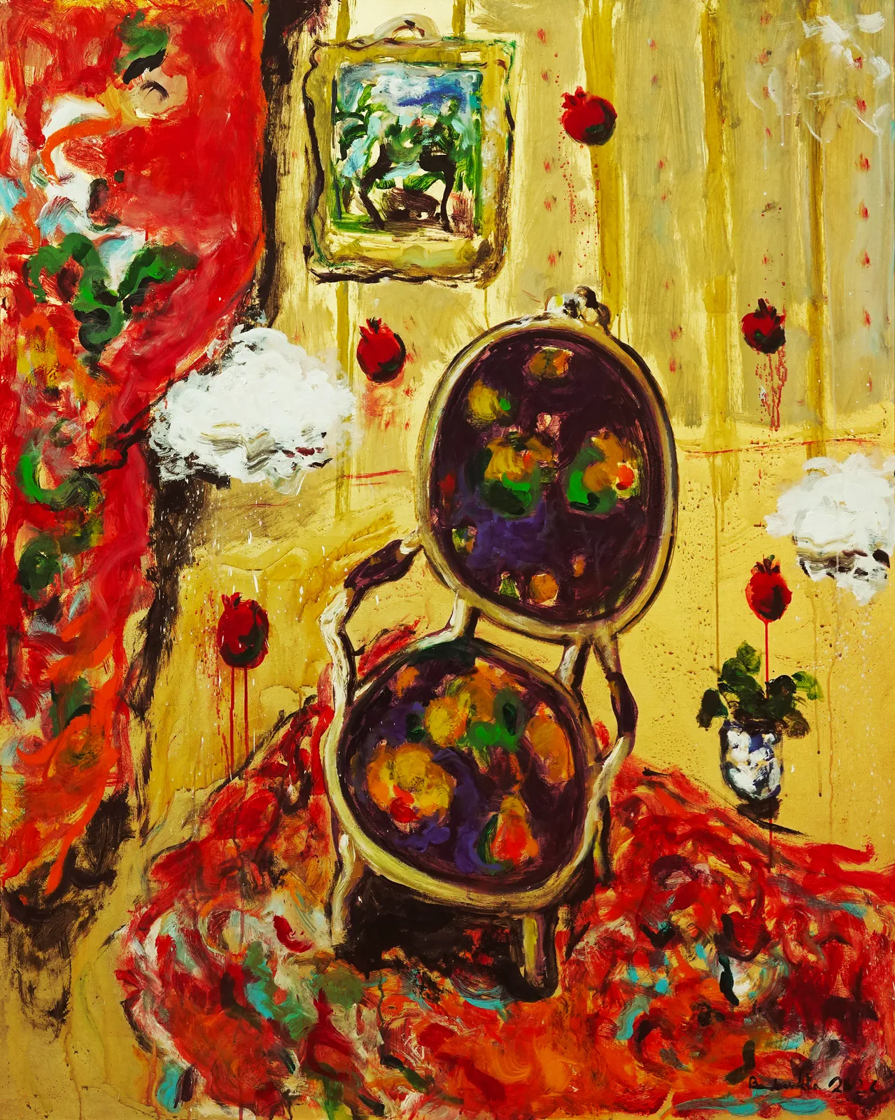 Amina Benbouchta, Violet Chair, 2026