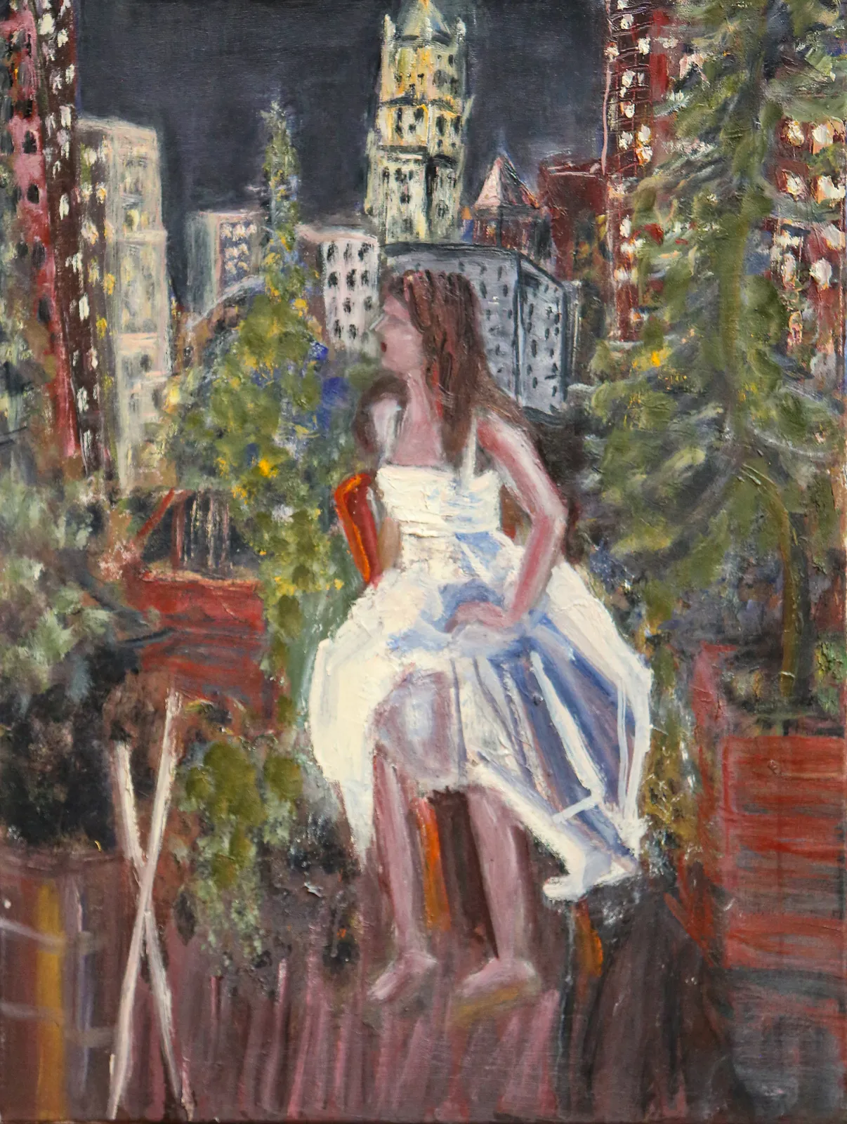 Ron Silver, Stacy With The Skyline, 2025