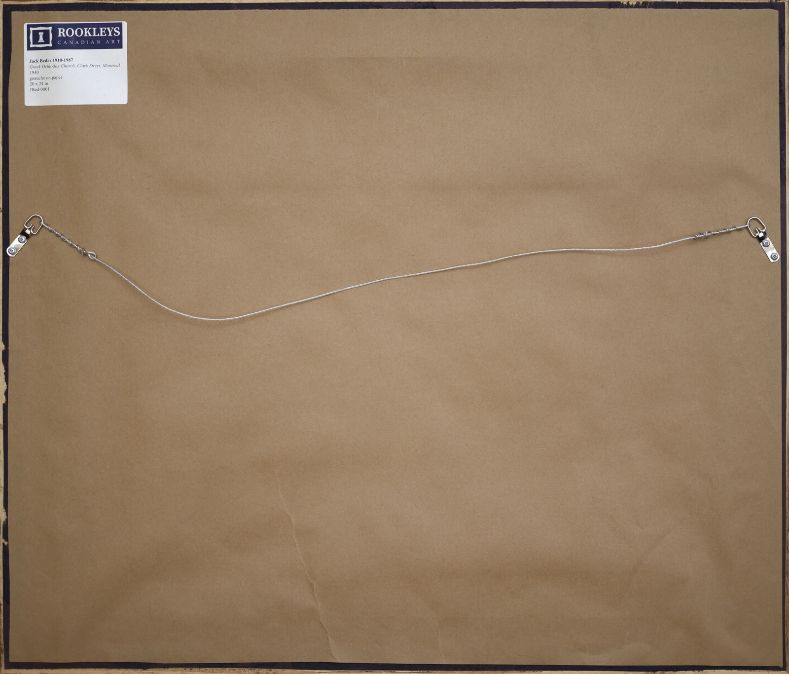 Jack Beder, Greek Orthodox Church, Clark Street, Montreal, 1940