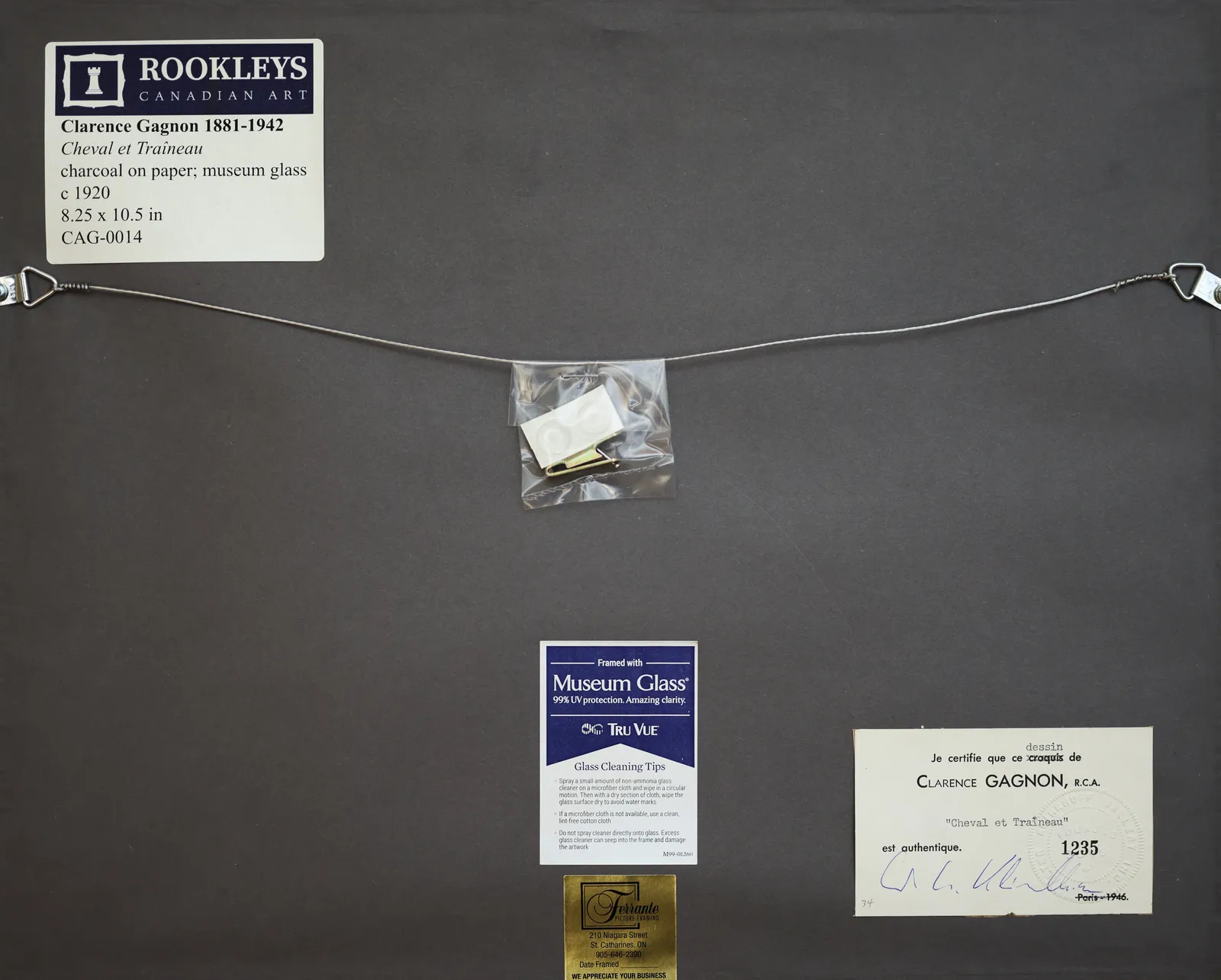 Clarence Gagnon, Cheval et Traîneau, c 1920