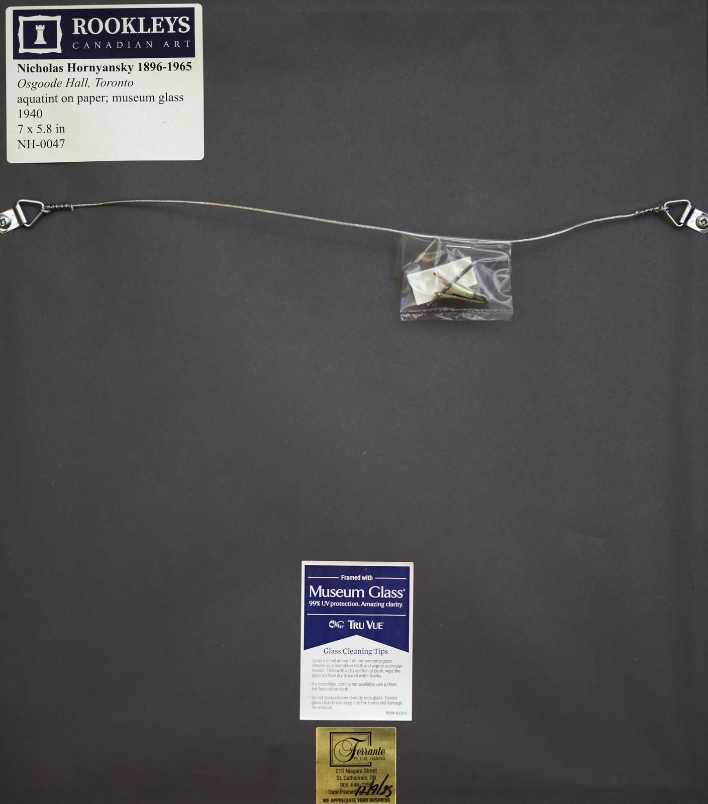 Nicholas Hornyansky, Osgoode Hall, Toronto, 1940