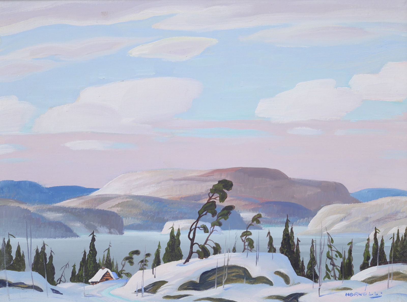 Graham Noble Norwell, Winter in the Laurentians, c 1955
