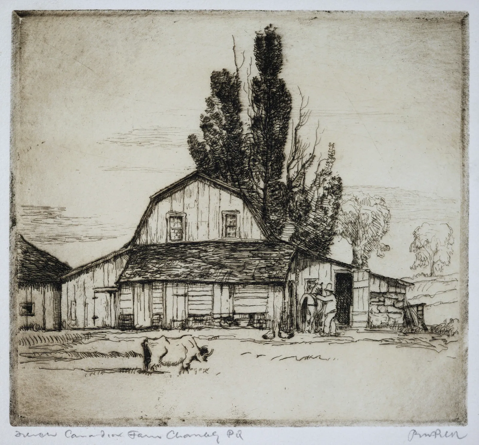 Robert Pilot, French Canadian Farm, Chambly, c 1924