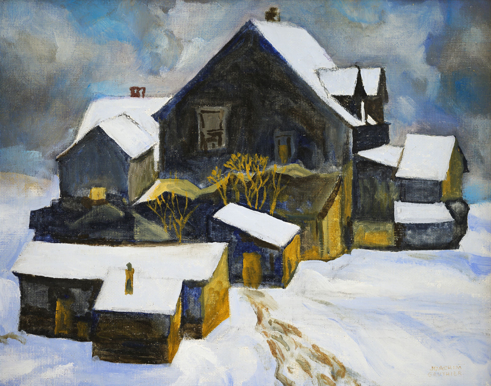 Joachim Gauthier, A Heavy Snowfall, c 1950
