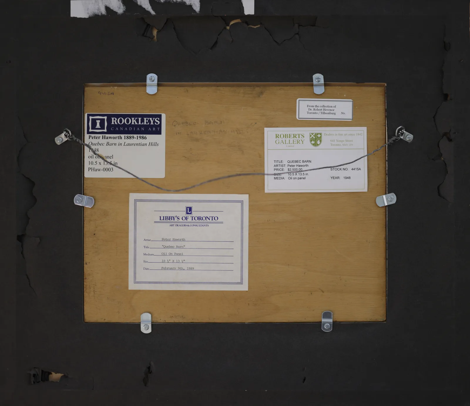 Peter Haworth, Quebec Barn in Laurentian Hills, 1948