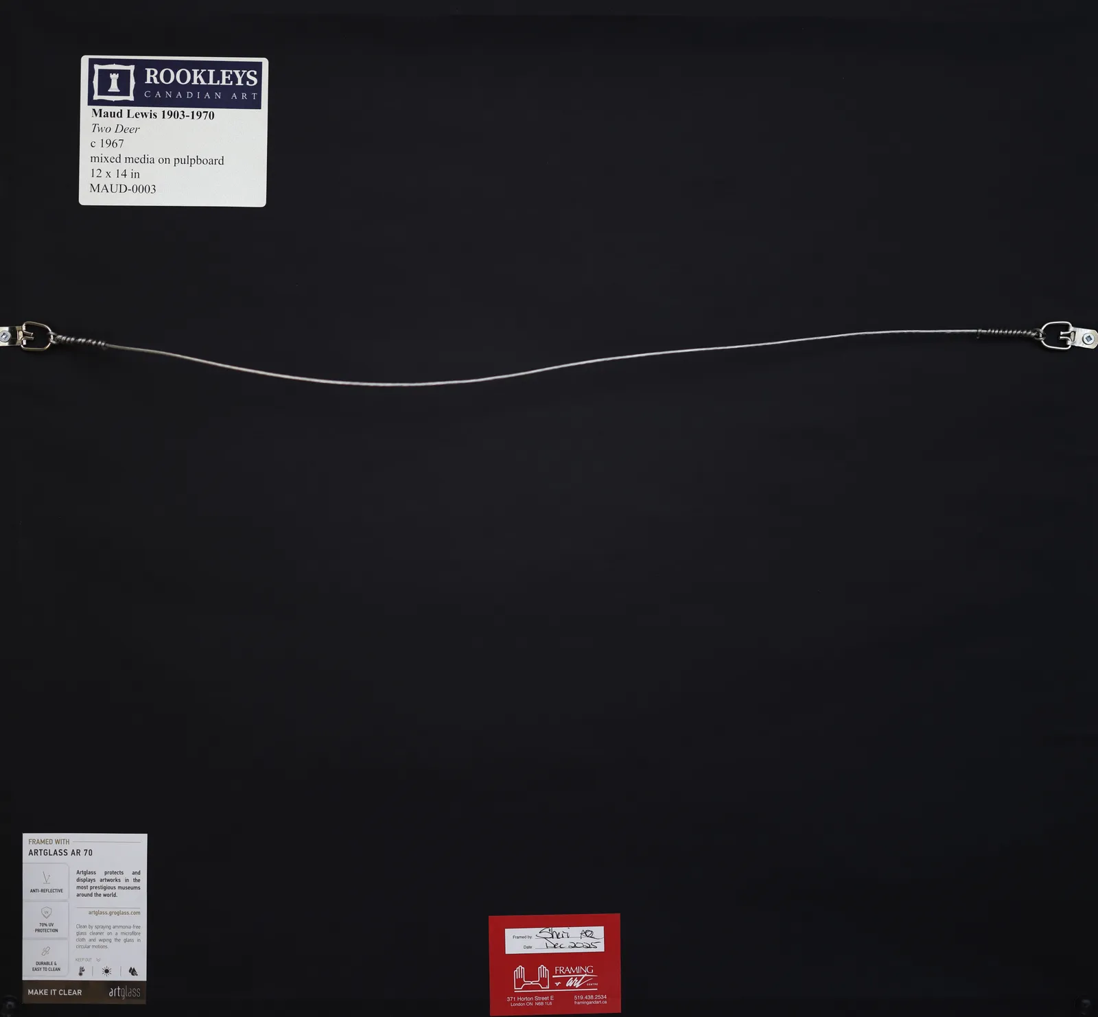 Maud Lewis, Two Deer, c 1967