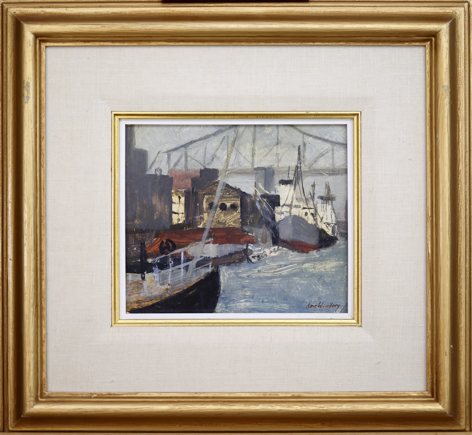 Rose Wiselberg, Montreal Harbour, c 1945