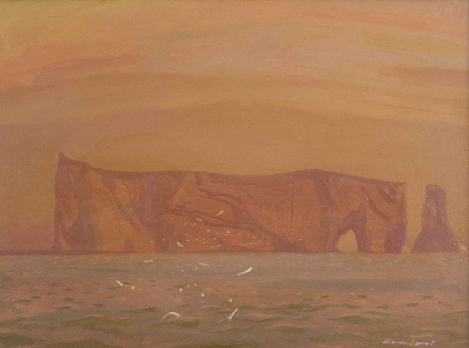 Charles Comfort, Morning Mist, Perce, 1977