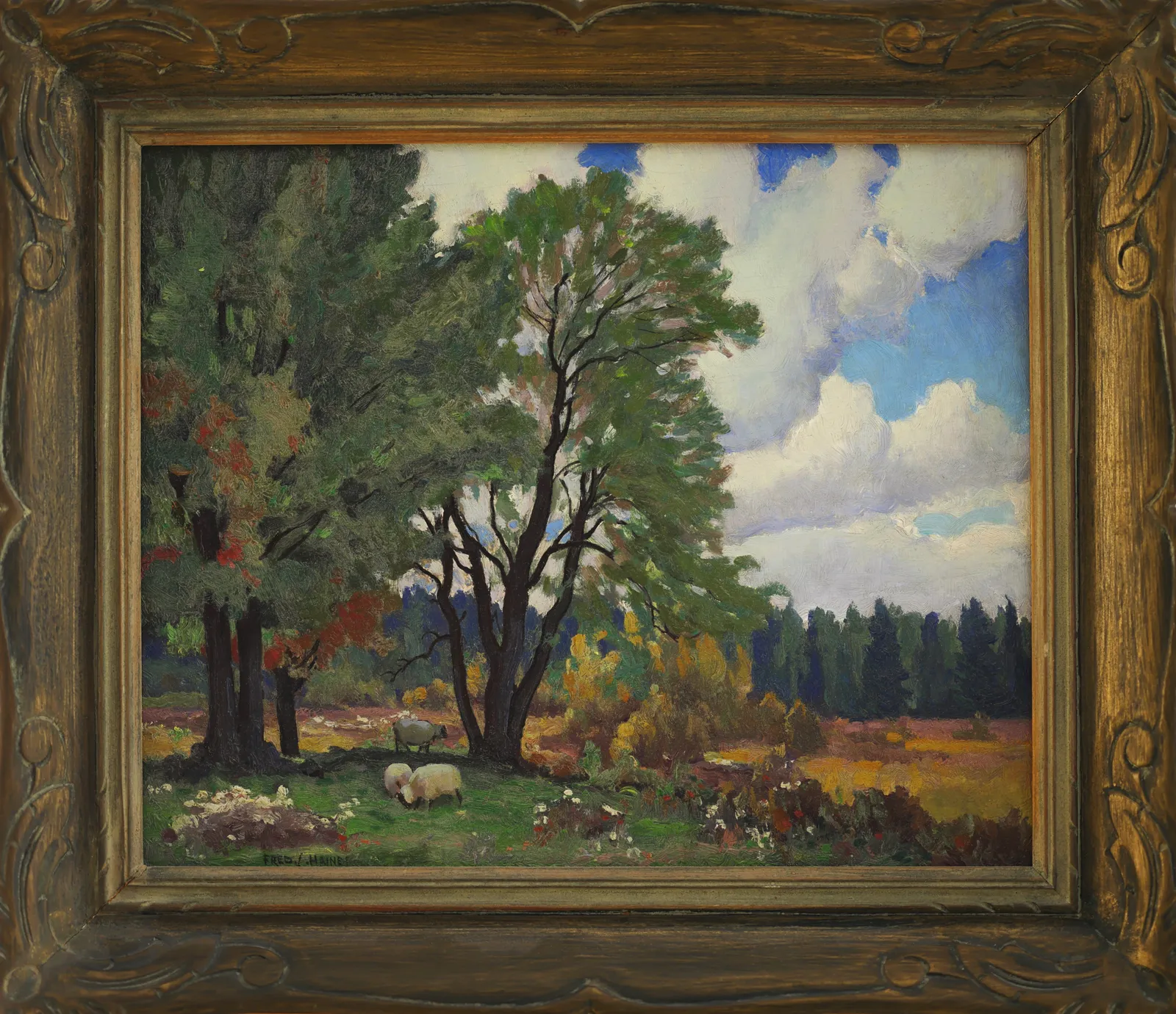 Frederick Stanley Haines, Shadows and Sheep, c 1940