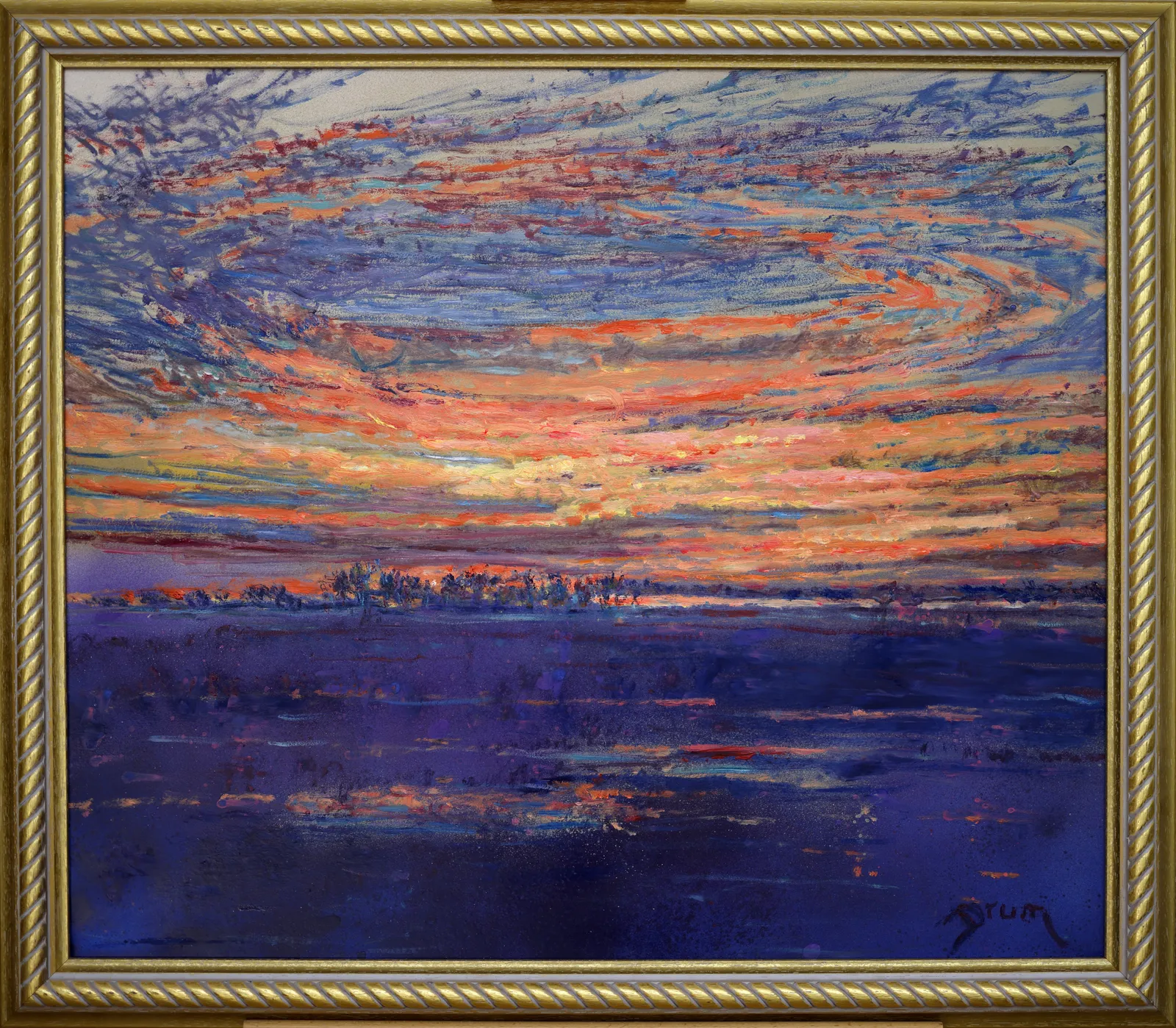 David Drum, Sunset, Ridgeway, Niagara, 2024