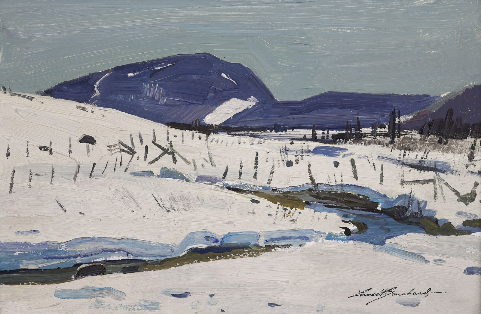Lorne Bouchard, Spring Creek, St. Fereole, P.Q., 1966