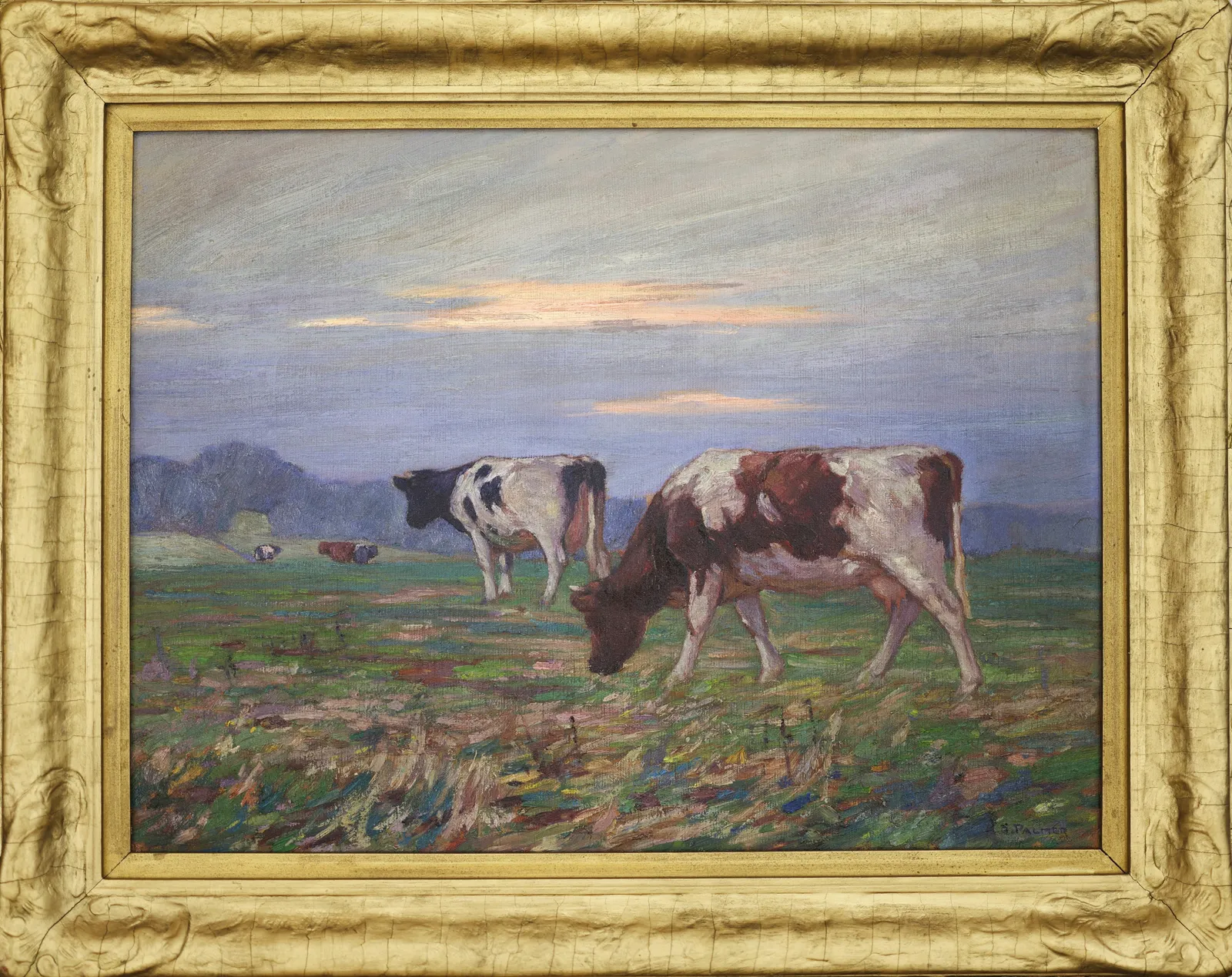 Herbert Sidney Palmer, Grazing Cattle, c 1925