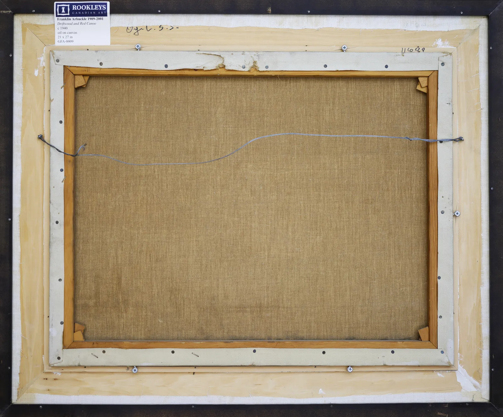 Franklin Arbuckle, Driftwood and Red Canoe, c 1940