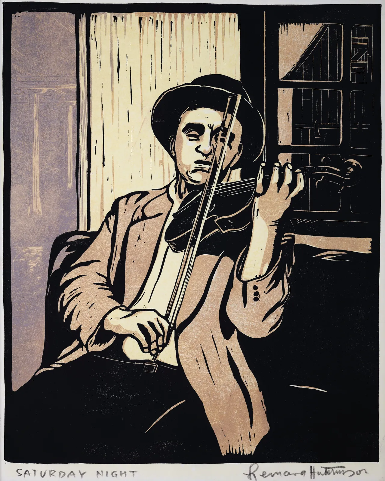 Leonard Hutchinson, Saturday Night, c 1930