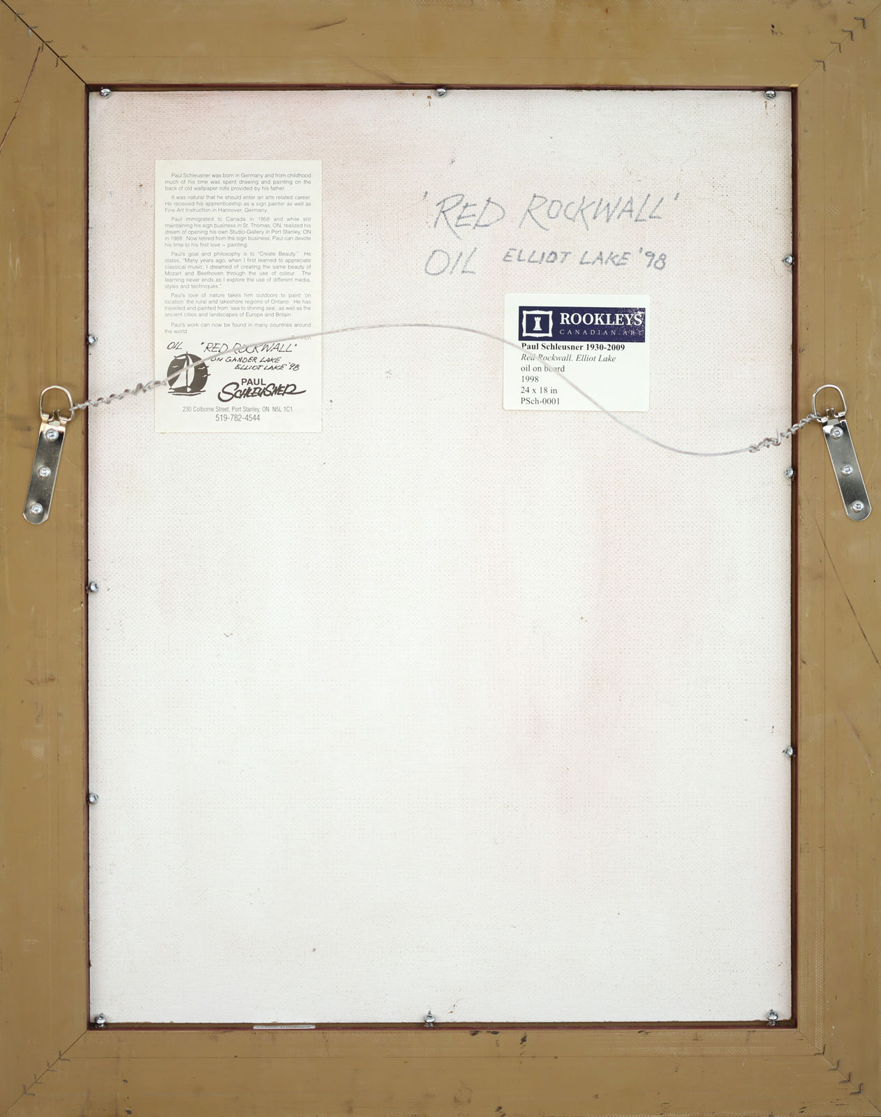 Paul Schleusner, Red Rockwall. Elliot Lake, 1998