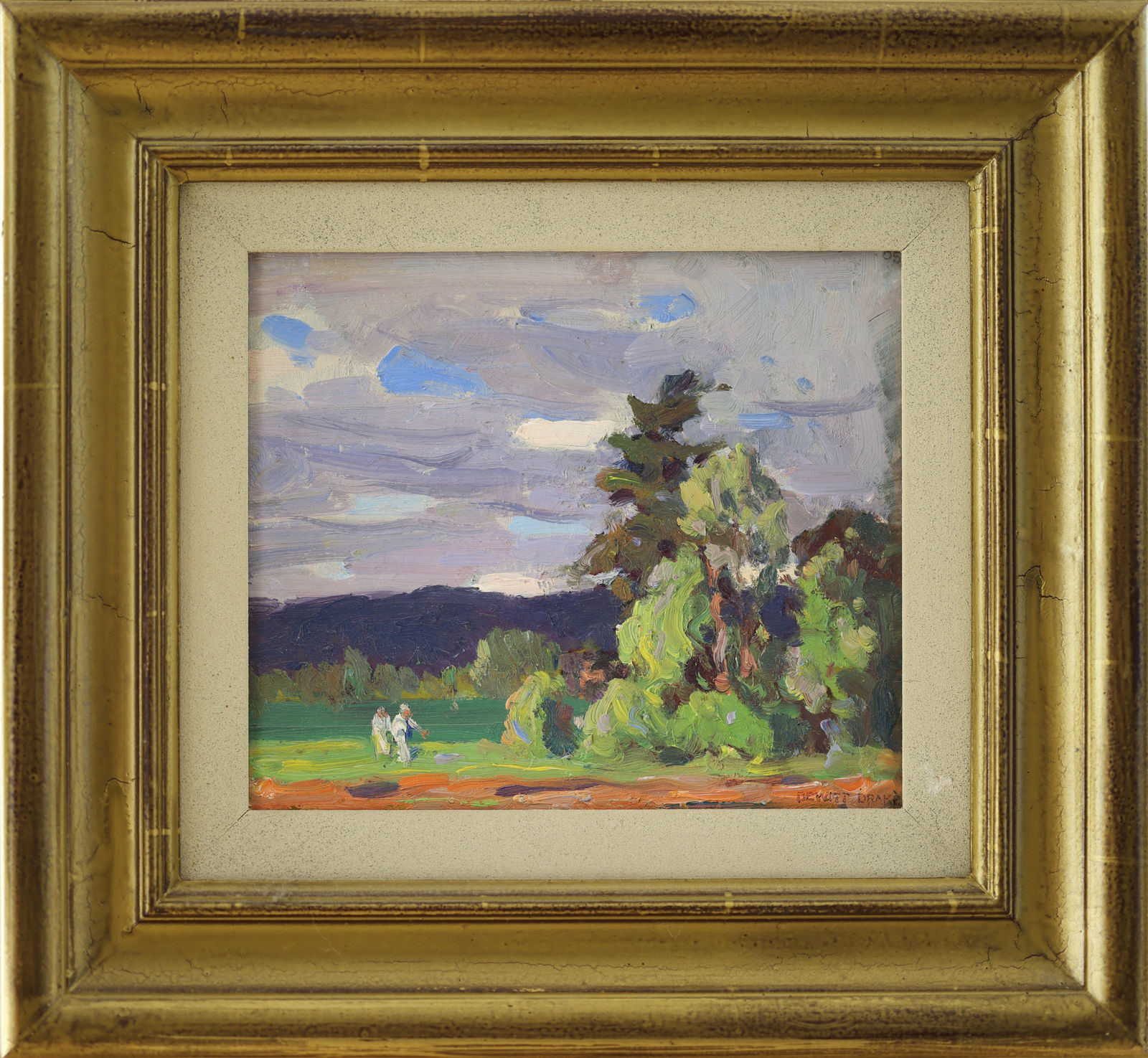Dewitt Drake, Figures on the Golf Course, c 1940