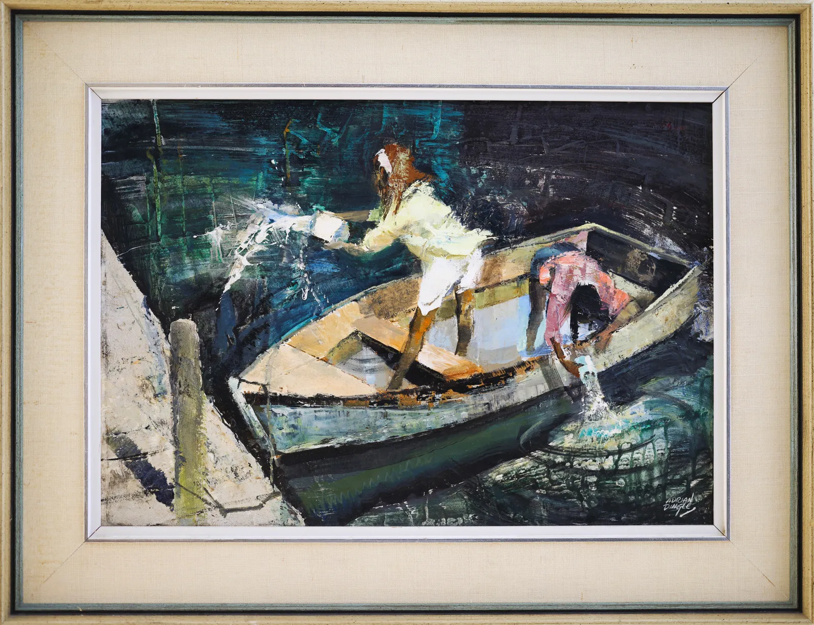 Adrian Dingle, Bailing the Boat, c 1965