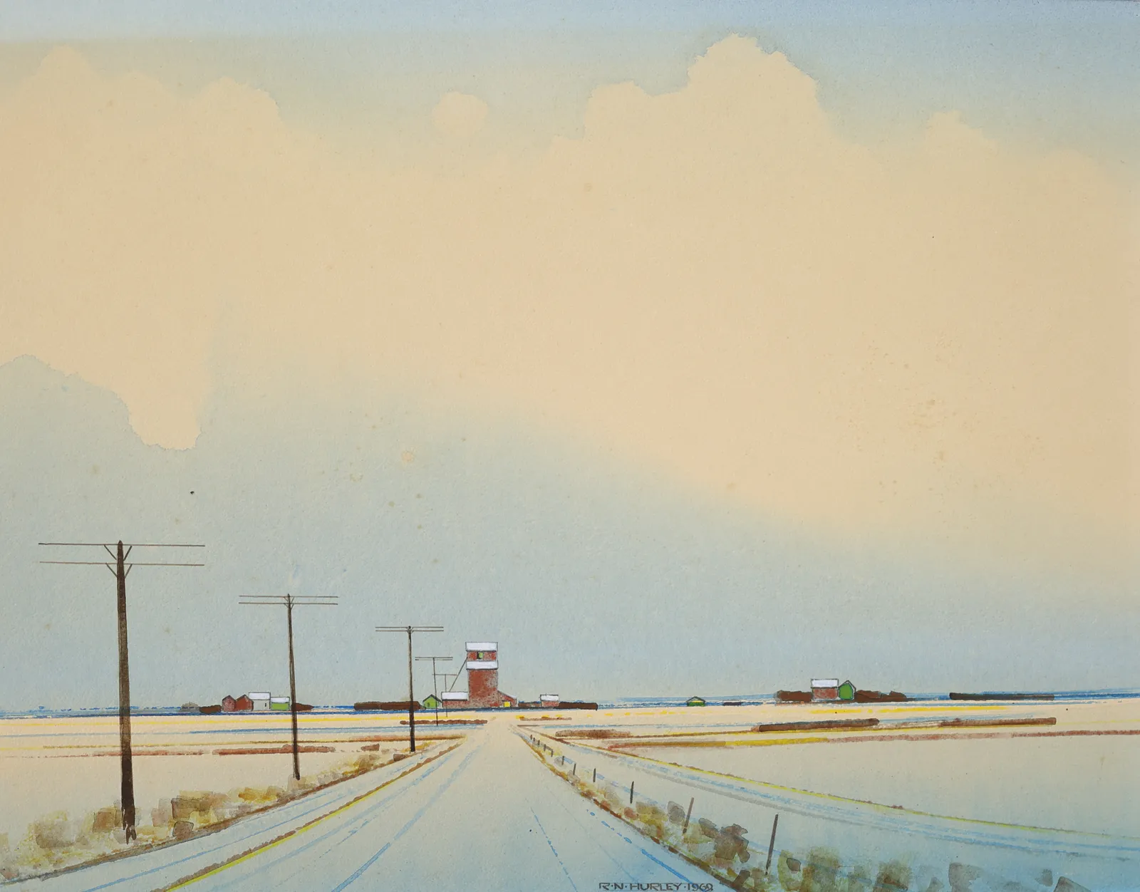 Robert Newton Hurley, Grain Elevator, 1960