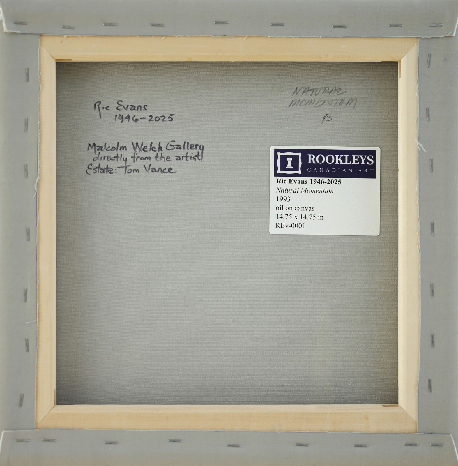 Ric Evans, Natural Momentum, 1993