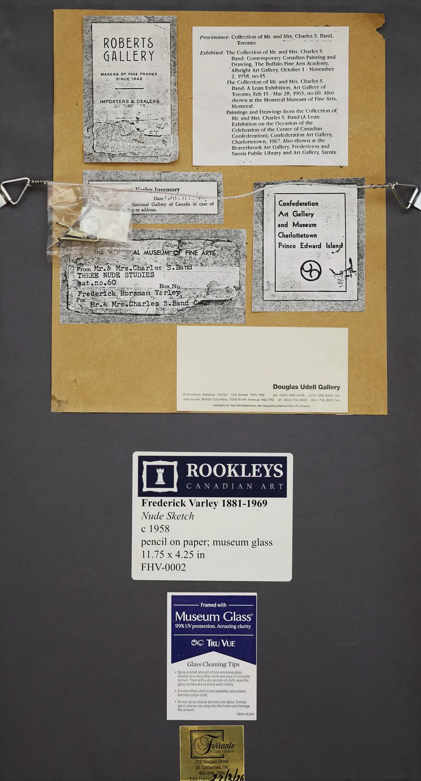 Frederick Varley, Nude Sketch, c 1958